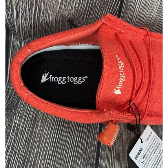 NWT Frogg Toggs Java Lace Up DriPore Gen 2 Women’s Red Shoes Loafers Size 10 - Picture 9 of 10